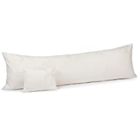 Los mejores  - Milliard Almohada de Cuerpo con Espuma Triturada (Almohada de Embarazo-Almohada Lateral) con Funda de Bambú Extraible…